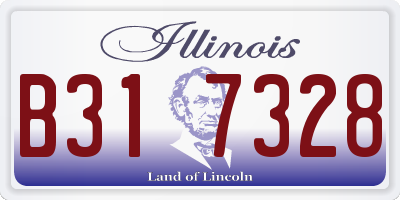 IL license plate B317328