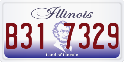 IL license plate B317329