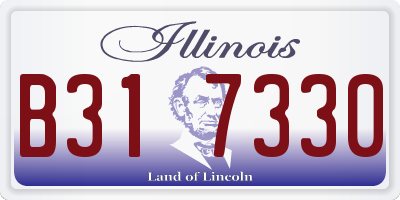 IL license plate B317330