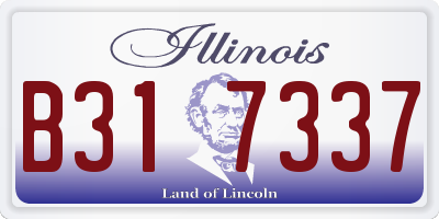 IL license plate B317337