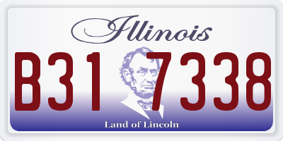 IL license plate B317338