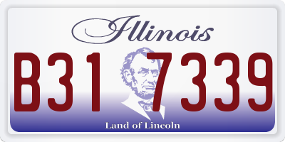 IL license plate B317339