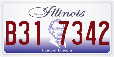 IL license plate B317342