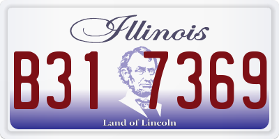 IL license plate B317369
