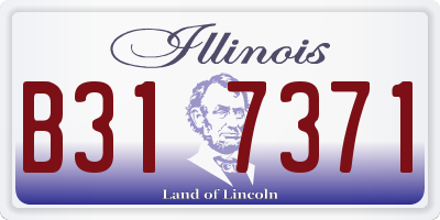 IL license plate B317371