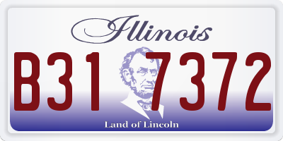 IL license plate B317372