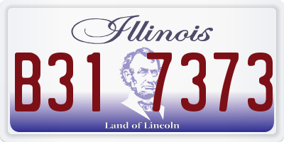 IL license plate B317373