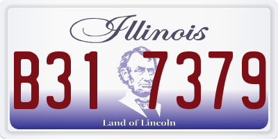 IL license plate B317379