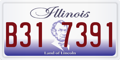 IL license plate B317391
