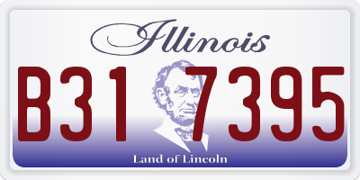 IL license plate B317395
