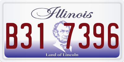 IL license plate B317396