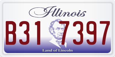 IL license plate B317397