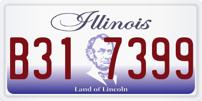 IL license plate B317399
