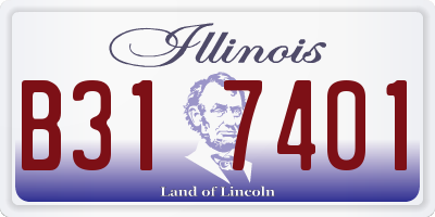 IL license plate B317401