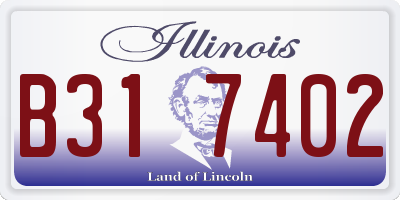 IL license plate B317402
