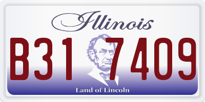 IL license plate B317409