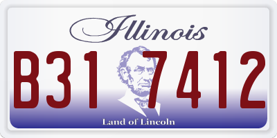 IL license plate B317412