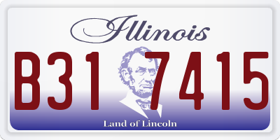 IL license plate B317415