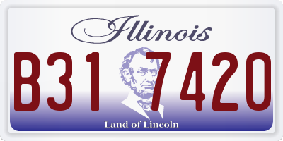 IL license plate B317420