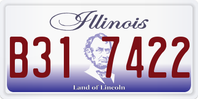 IL license plate B317422