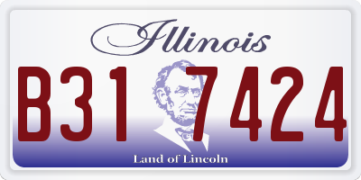 IL license plate B317424