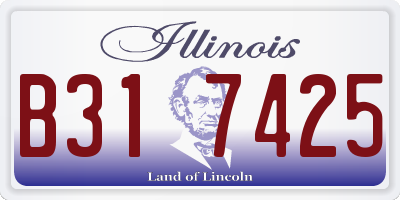 IL license plate B317425