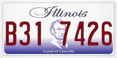 IL license plate B317426