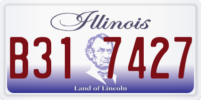 IL license plate B317427