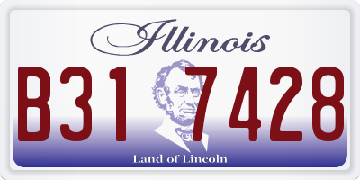 IL license plate B317428