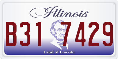 IL license plate B317429