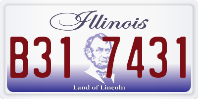 IL license plate B317431