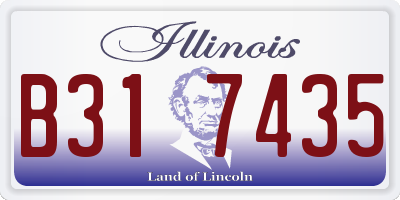 IL license plate B317435