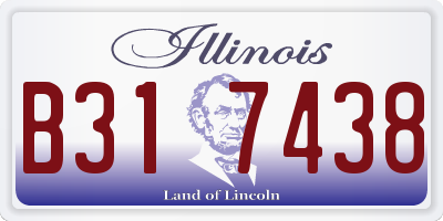 IL license plate B317438