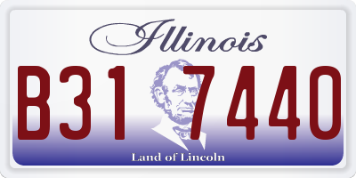 IL license plate B317440