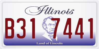 IL license plate B317441