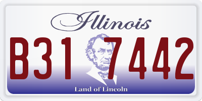 IL license plate B317442