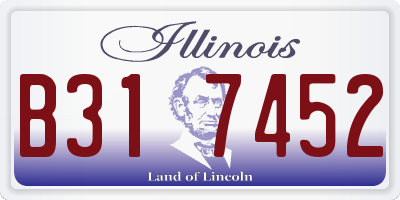 IL license plate B317452