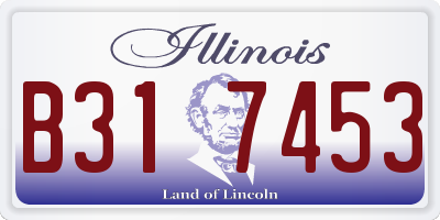 IL license plate B317453