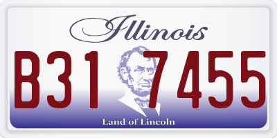 IL license plate B317455