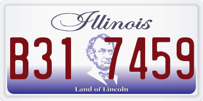 IL license plate B317459