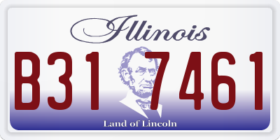 IL license plate B317461