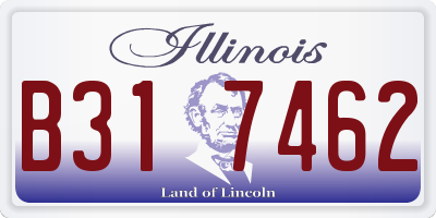 IL license plate B317462