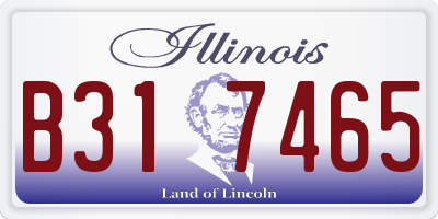 IL license plate B317465