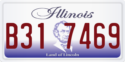 IL license plate B317469