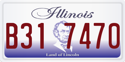IL license plate B317470