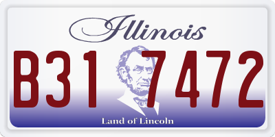 IL license plate B317472