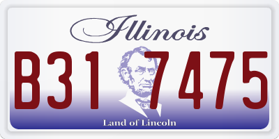 IL license plate B317475