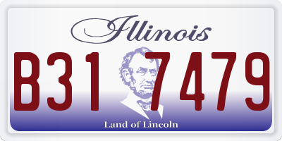 IL license plate B317479