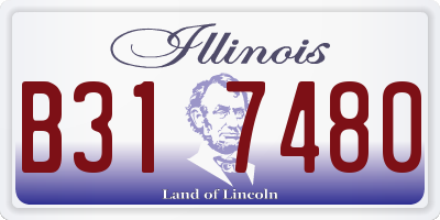 IL license plate B317480