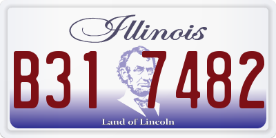 IL license plate B317482